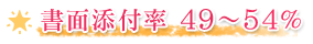 書面添付率49～54％